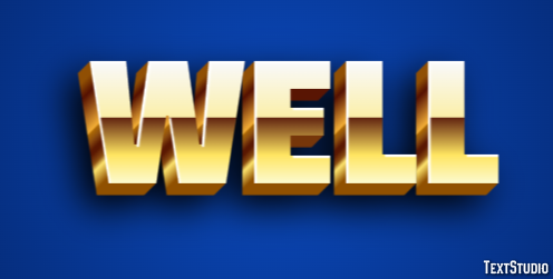 Well Text Effect