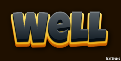 Well Text Effect