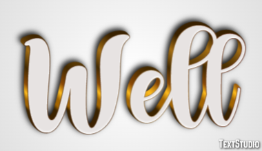 Well Text Effect