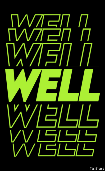Well Text Effect
