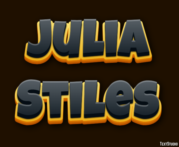 Julia Stiles Text effect