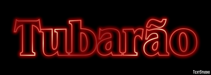 Tubarão Efeito do texto