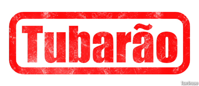 Tubarão Efeito do texto