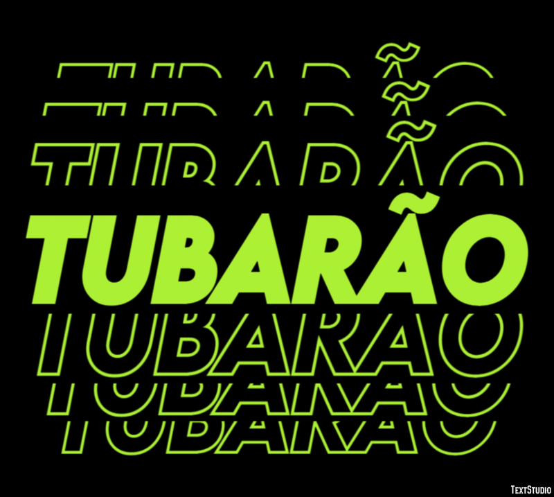Tubarão Efeito do texto