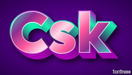 Csk Tekst effect