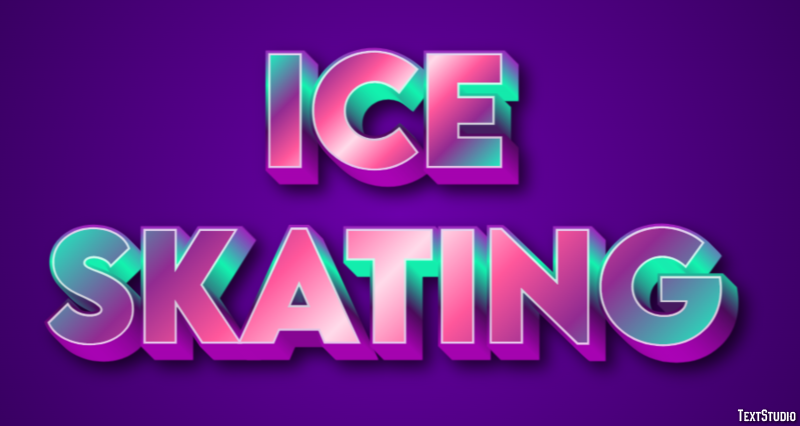 Ice Skating Text Effect
