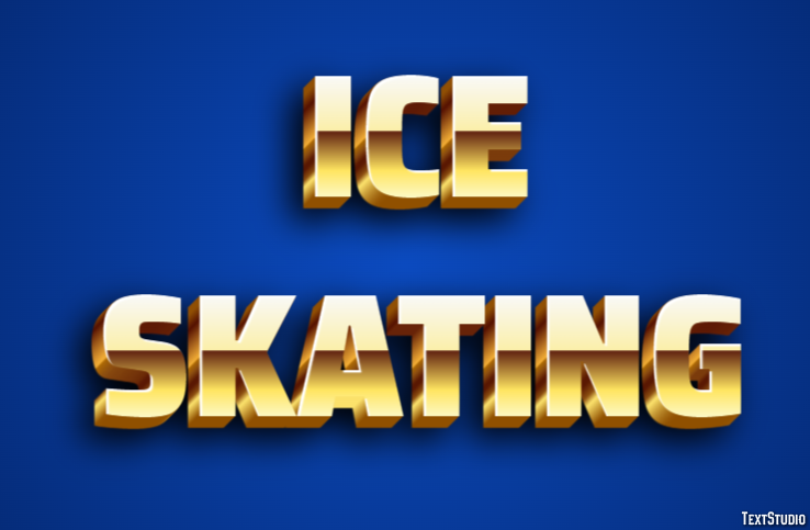 Ice Skating Text Effect