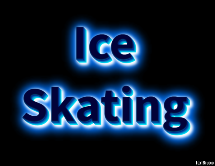 Ice Skating Text Effect