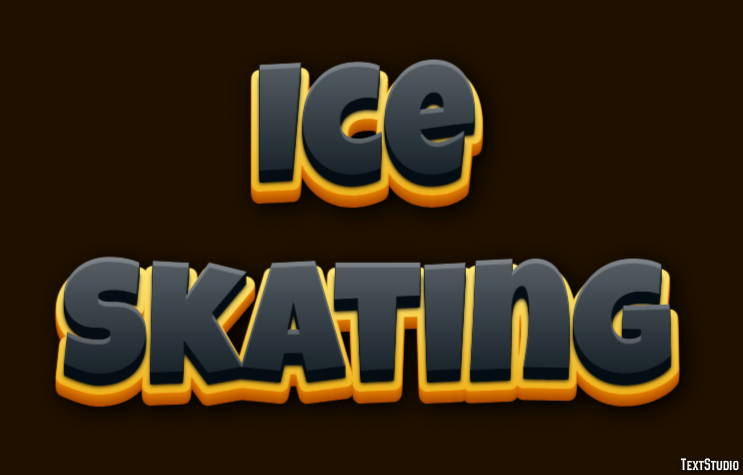 Ice Skating Text Effect