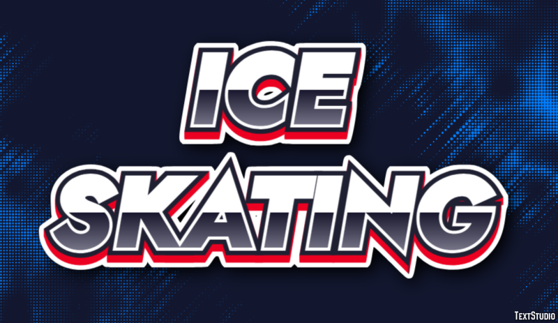 Ice Skating Text Effect