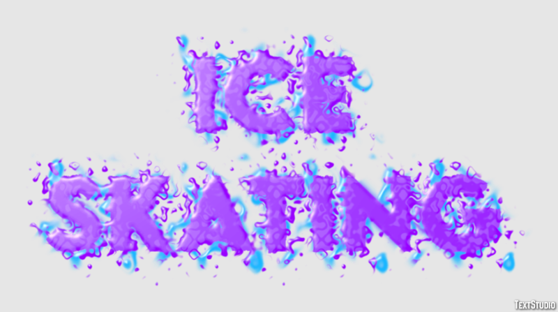 Ice Skating Text Effect