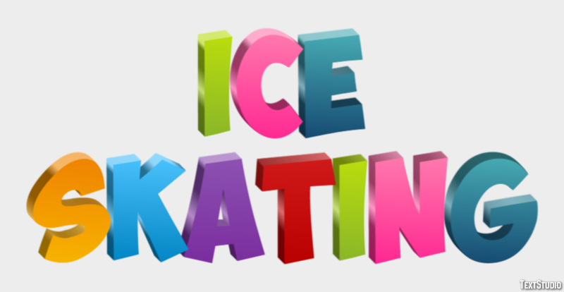Ice Skating Text Effect