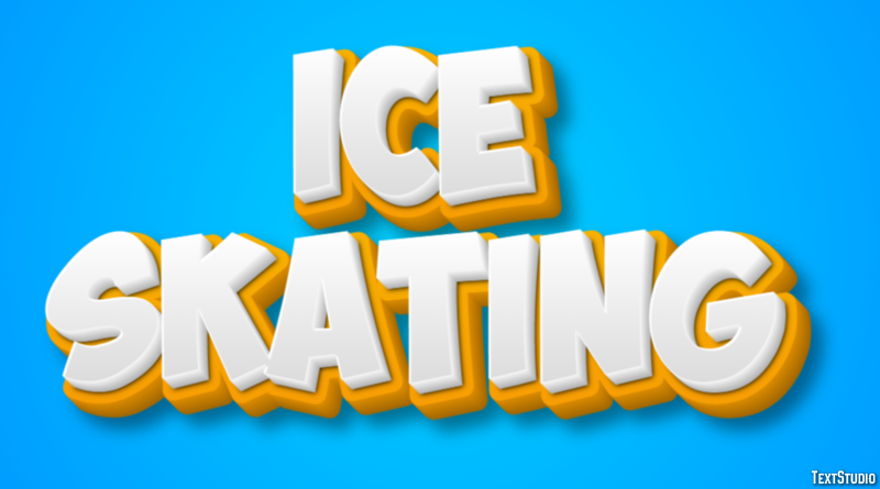 Ice Skating Text Effect
