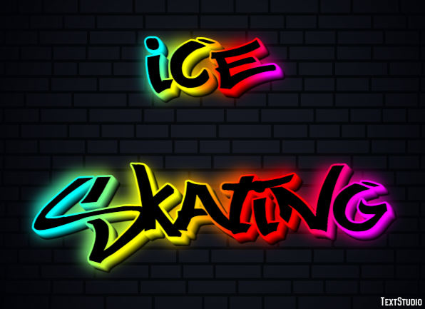 Ice Skating Text Effect