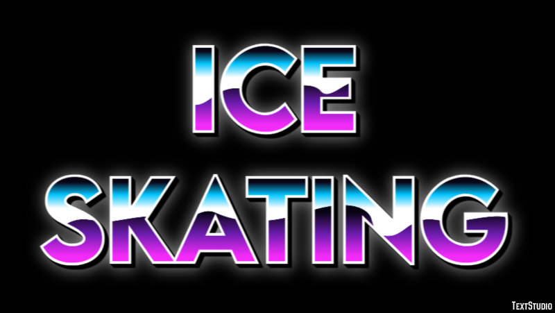 Ice Skating Text Effect