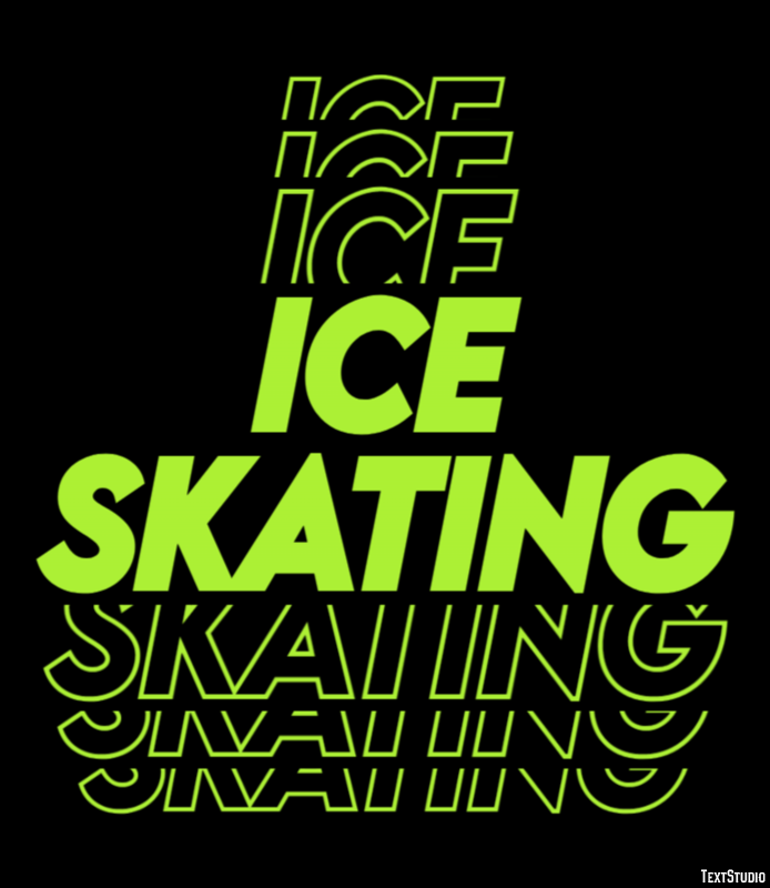 Ice Skating Text Effect