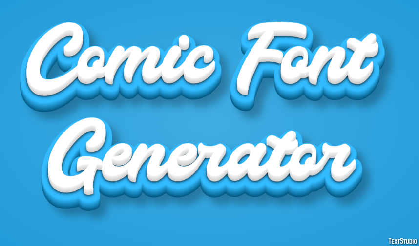 Comic Font Generator Эффект текста