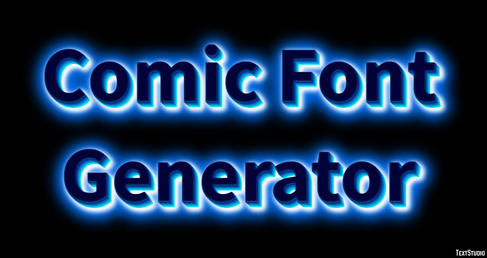 Comic Font Generator Эффект текста