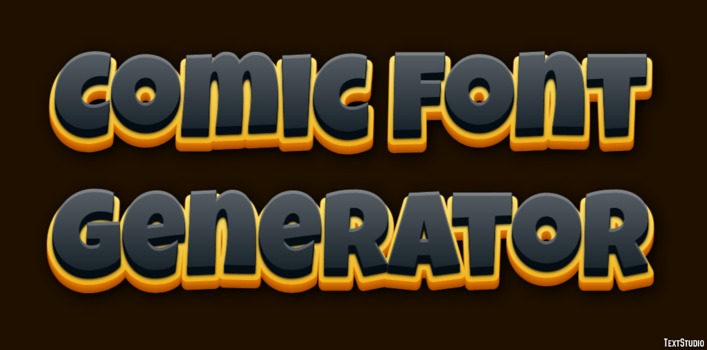 Comic Font Generator Эффект текста
