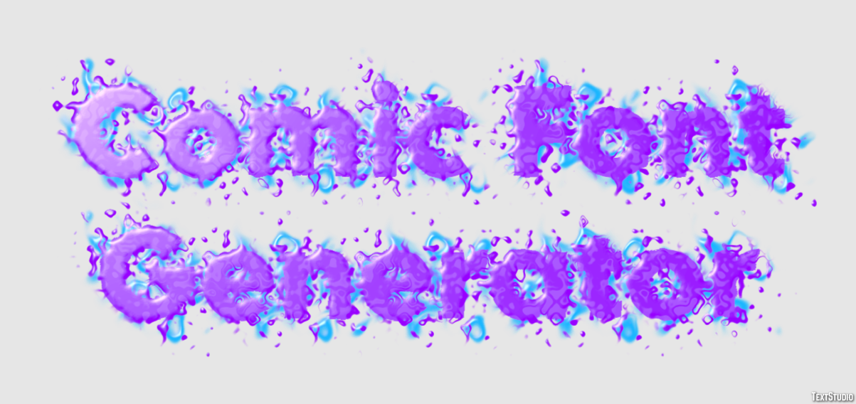 Comic Font Generator Эффект текста