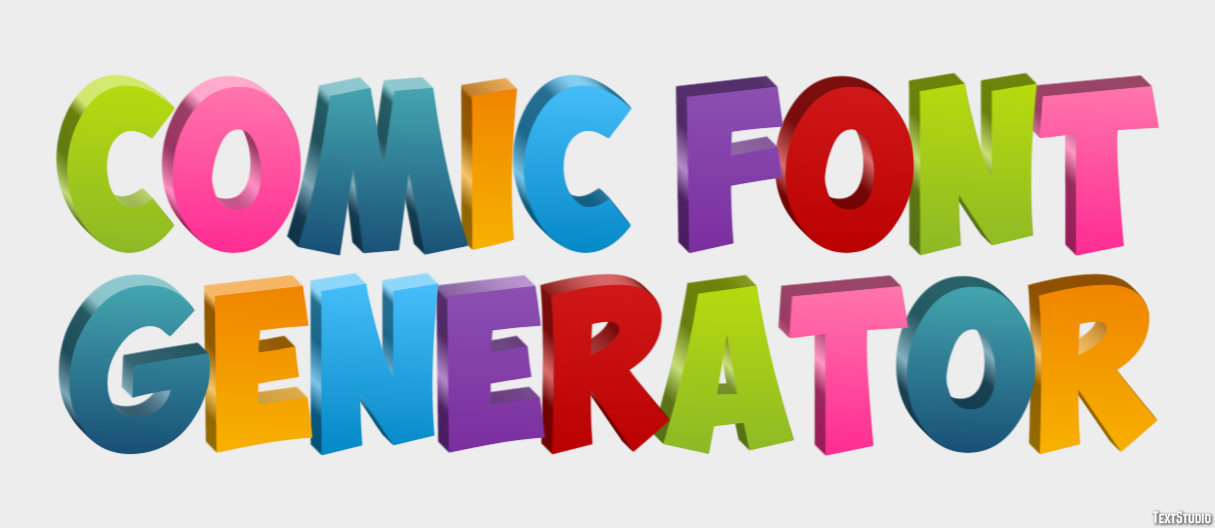 Comic Font Generator Эффект текста