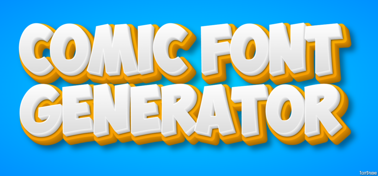 Comic Font Generator Эффект текста