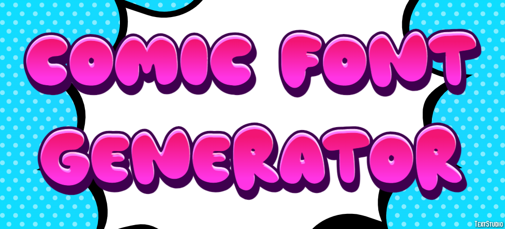 Comic Font Generator Эффект текста