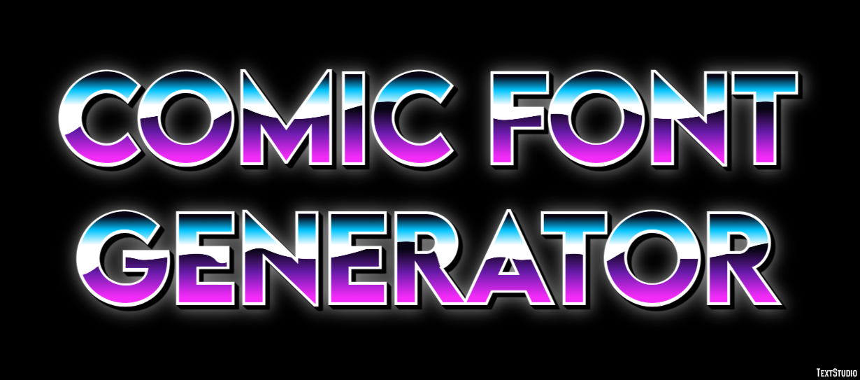 Comic Font Generator Эффект текста