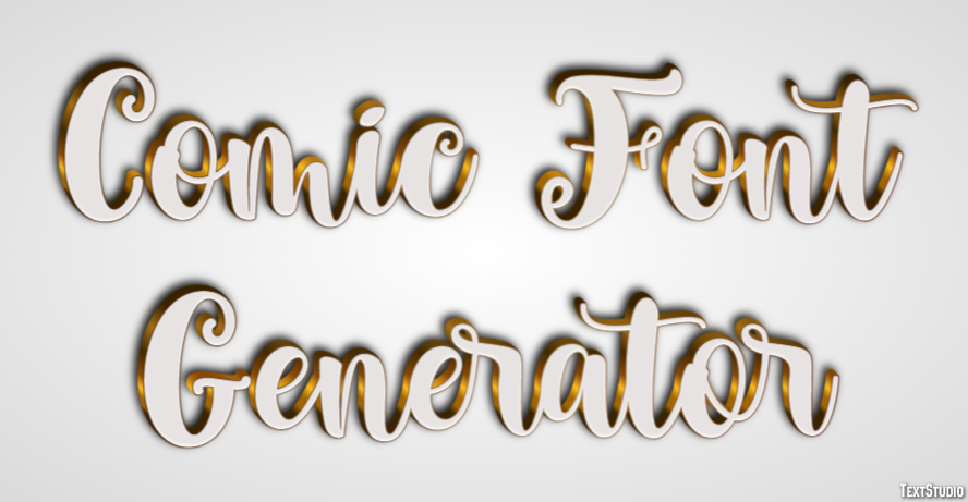 Comic Font Generator Эффект текста