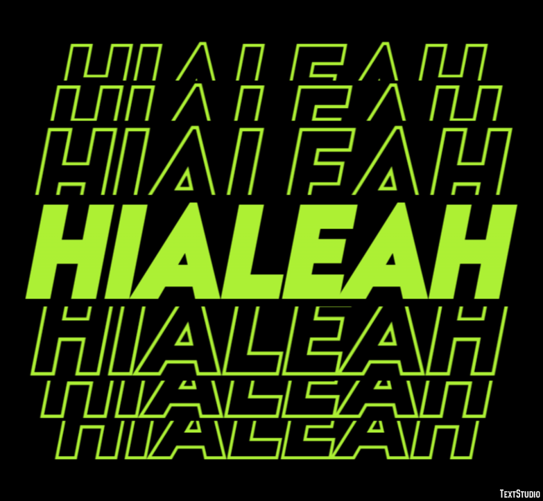 Hialeah Efekt tekstowy