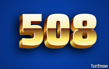 508 Text effect