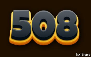 508 Text effect