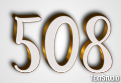 508 Text effect