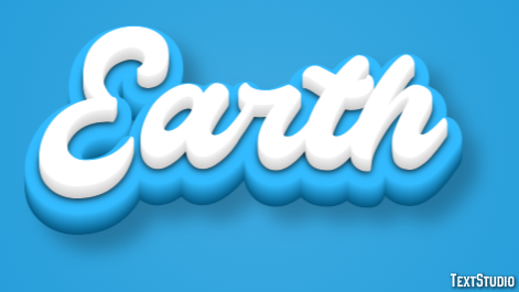 Earth Text Effect
