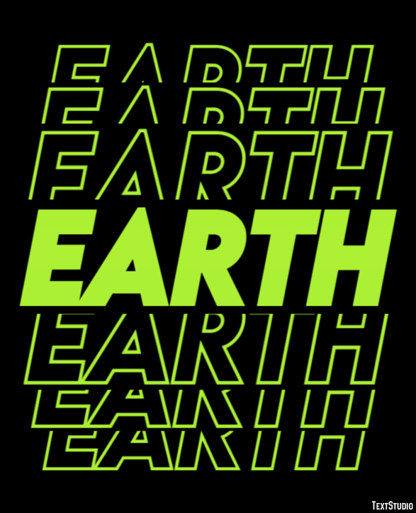 Earth Effetto testo
