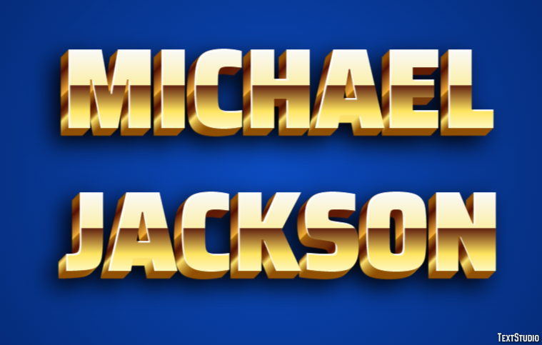 Michael Jackson Efeito de texto