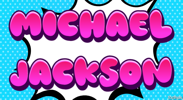 Michael Jackson Efeito de texto