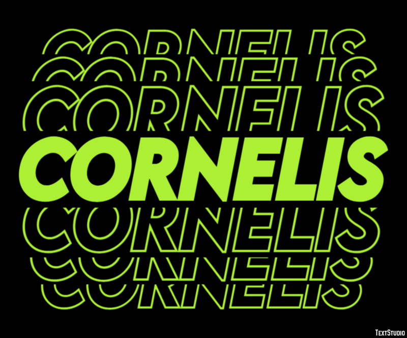 Cornelis Effetto testo