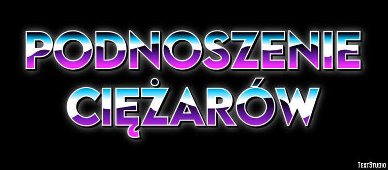 Podnoszenie ciężarów Efekt tekstowy
