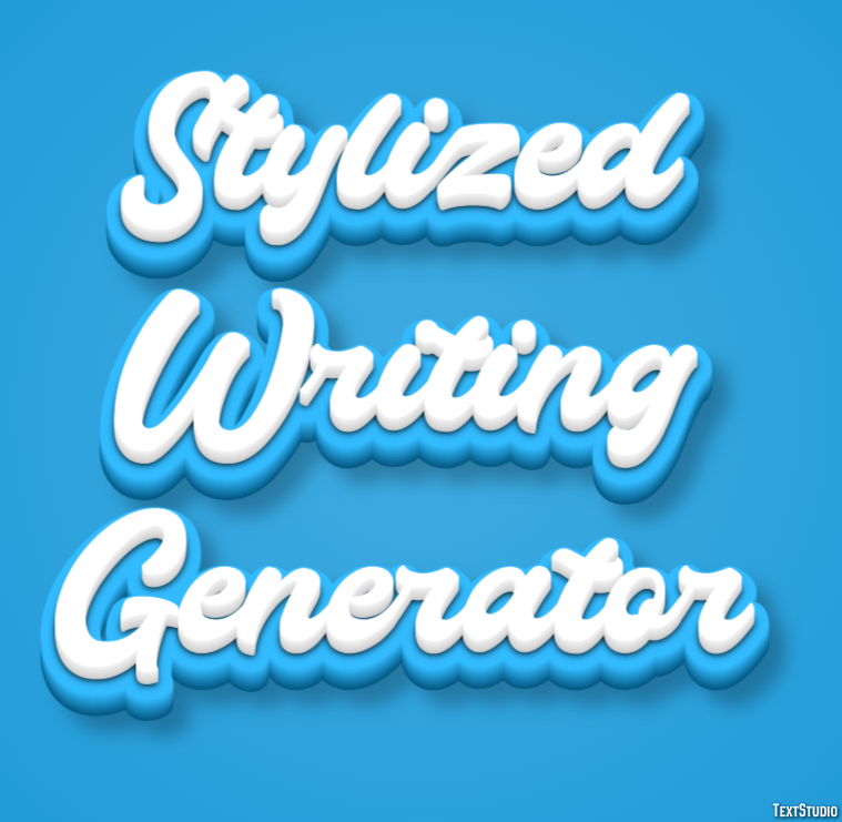 Stylized Writing Generator Effetto testo