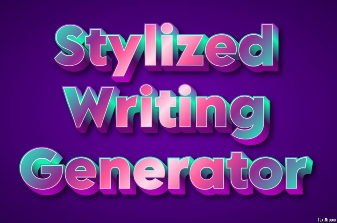 Stylized Writing Generator Effetto testo