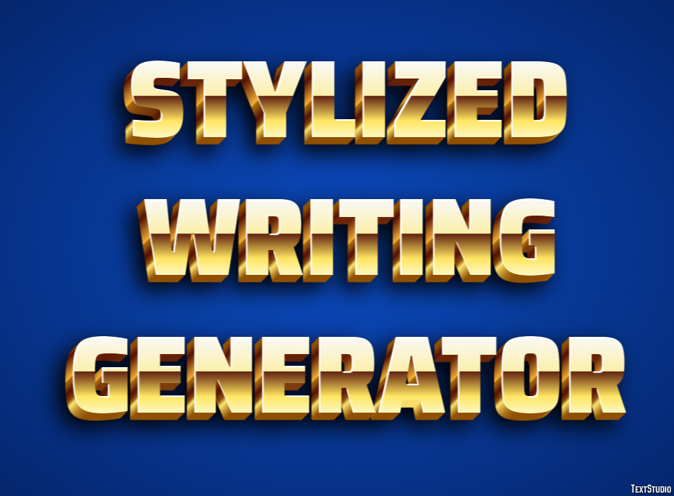 Stylized Writing Generator Effetto testo