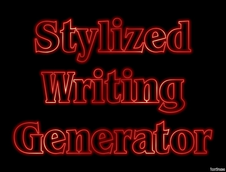Stylized Writing Generator Effetto testo