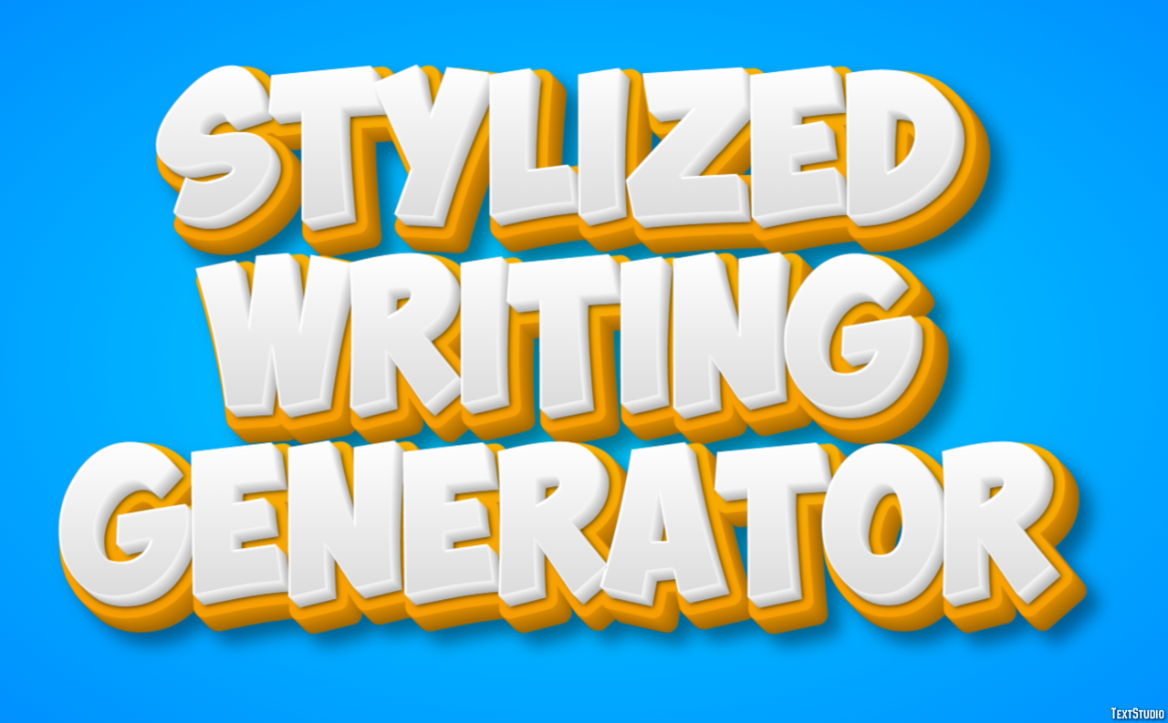 Stylized Writing Generator Effetto testo