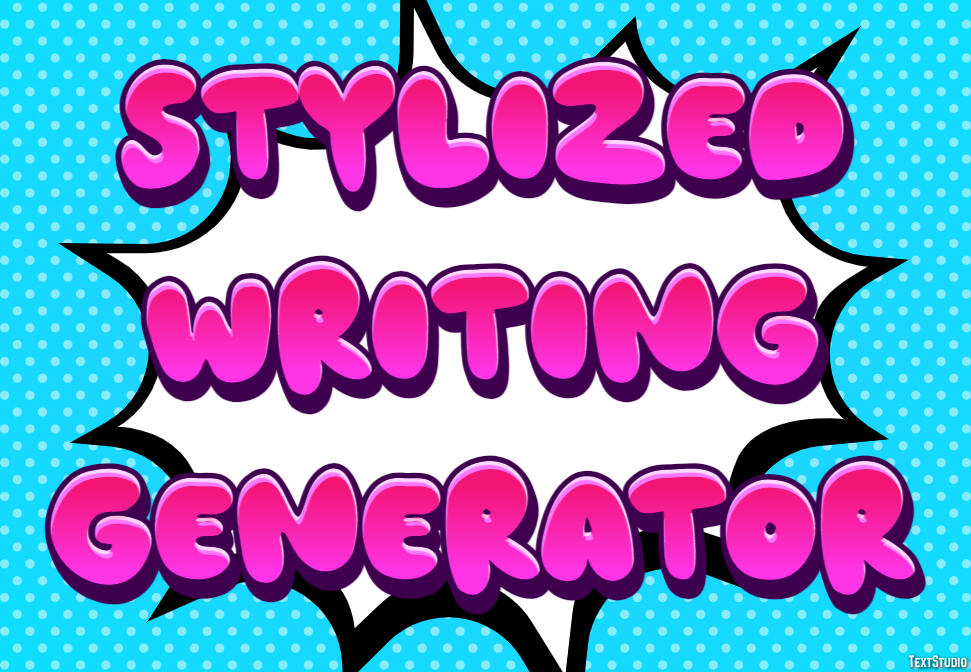 Stylized Writing Generator Effetto testo