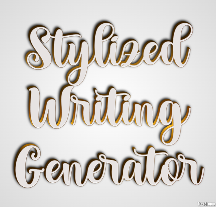 Stylized Writing Generator Effetto testo