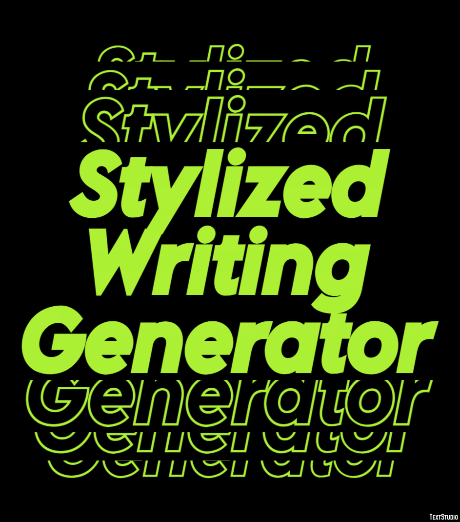 Stylized Writing Generator Tekst Effect