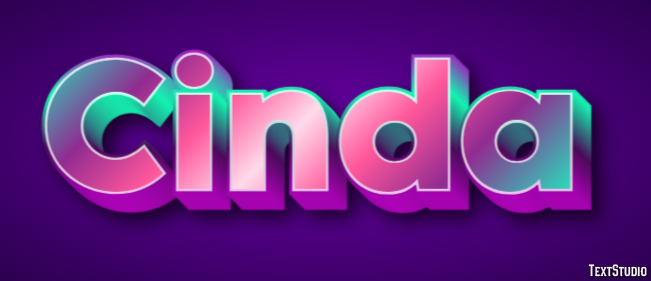 Cinda Эффект текста