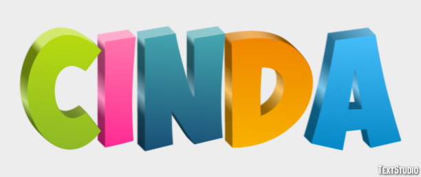 Cinda Tekst Effect