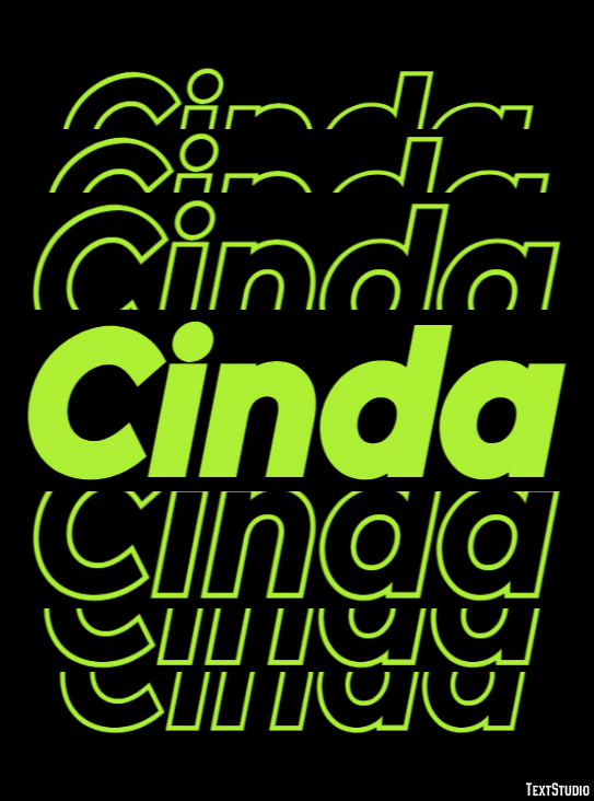 Cinda Text Effect